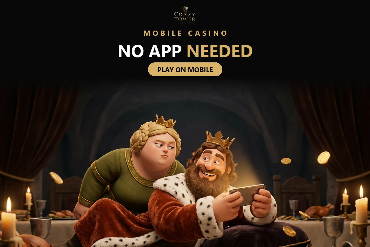 king-and-queen-playing-on-a-smartphone-for-crazy-tower-mobile-play-in-the-browser